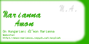 marianna amon business card